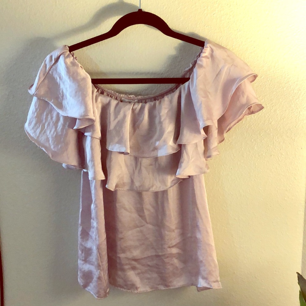 Satin off the shoulder top